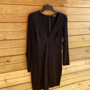 Sexy Little Black Dress with deep V Neck. Lulus. Black. Size M. Made in USA.
